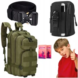 taktyczny-plecak-khaki-35l-nerka-cargo-czarna-pas-parciany-120-cm