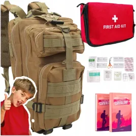 plecak-brazowy-militarny-35l-wielofunkcyjny-apteczka-mini-czerwona