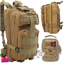 militarny-plecak-brazowy-pojemny-apteczka-piaskowa-duza