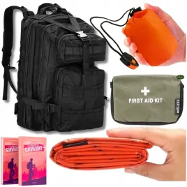 dobry-plecak-taktyczny-wojskowy-35l-czarny-spiwor-termiczny-apteczka-mini