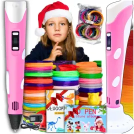 okazja-zestaw-prezent-dlugopis-3d-pen-drukarka-wklady-309m-gratis