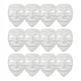 maski-papierowe-anonimus-protest-bal-przebierancow-karnawal-anonymous-12szt