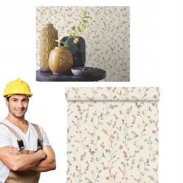 tapeta-scienna-male-kwiaty-rozowa-winylowa-na-flizelinie-10m-x-53cm