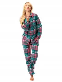key-flanelowa-rozpinana-pizama-damska-lns-419-3xl