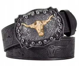 pasek-kowboj-dziki-zachod-cowboy-glowa-byka-bull-byk-prezent-y2k-streetwear