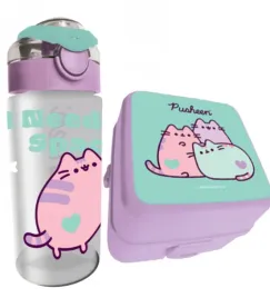 sniadaniowy-pusheen-fioletowy-do-szkoly-sniadaniowka-bidon