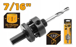 tolsen-uchwyt-do-otwornic-bimetalowych-32-200mm-z-wiertlem-centrujacym