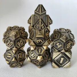 zestaw-7-metalowych-kosci-futurystyczne-sci-fi-geometry-wysokiej-jakosci