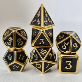zestaw-7-metalowych-kosci-czarne-zlote-eleganckie-wysokiej-jakosci