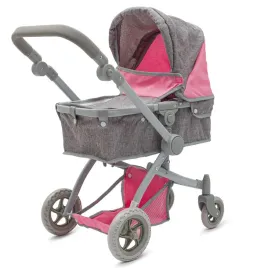 wozek-dla-lalek-2v1-baby-mix-sophie-pink-grey