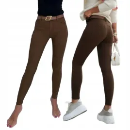 spodnie-z-paskiem-m-sara-jeansy-damskie-rurki-czekoladowe-xs-34-push-up