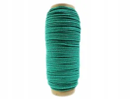 colorhome-sznurek-bawelniany-do-makramy-pleciony-4mm-100m-szmaragdowy