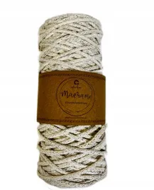 colorhome-sznurek-eco-bawelniany-pleciony-4mm-100m-ecru-ze-srebrna-nitka
