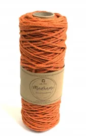 colorhome-sznurek-eco-bawelniany-do-makramy-pleciony-4mm-100m-dynia