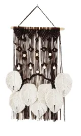 makrama-ciemny-braz-biale-liscie-w-stylu-rustic