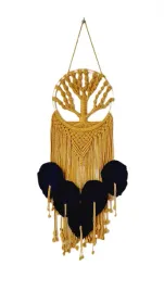 makrama-musztardowa-granatowe-liscie-w-stylu-rustic