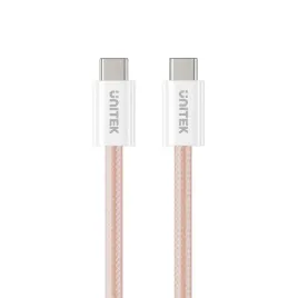 unitek-kabel-w-oplocie-zwijany-magnetycznie-usb-c-pd-100w-rozowy-1m