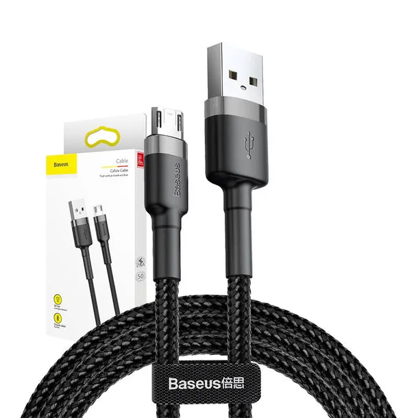 kabel-usb-do-micro-usb-baseus-cafule-2-4a-0-5m-szaro-czarny-stan-nowy-dlugosc-przewodu-0-5-m