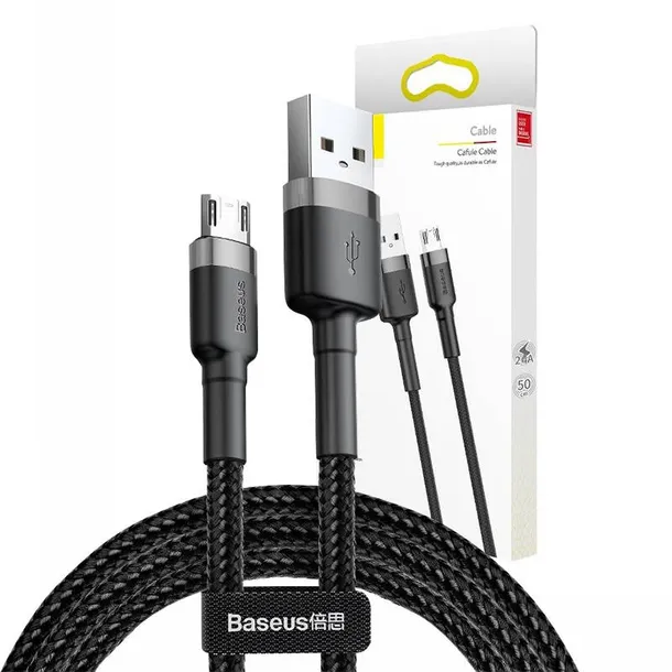 kabel-usb-do-micro-usb-baseus-cafule-2-4a-1m-szaro-czarny-stan-nowy-dlugosc-przewodu-1-m
