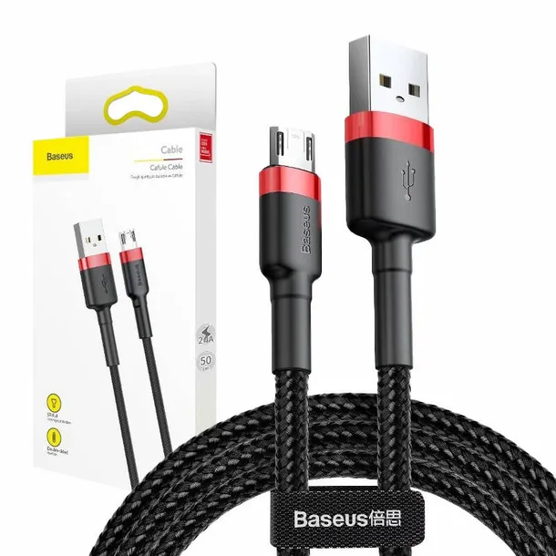 kabel-usb-do-micro-usb-baseus-cafule-2-4a-1m-czerwono-czarny-stan-nowy-dlugosc-przewodu-1-m
