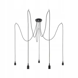 paulmann-lampa-wiszaca-pajak-ketil-5xe27-czarny