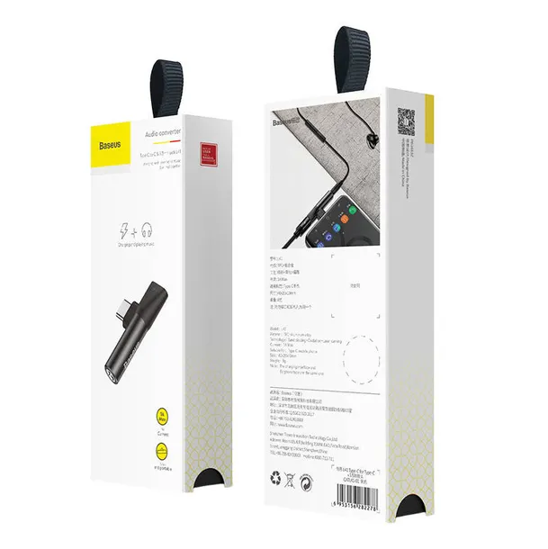 adapter-audio-baseus-usb-c-do-mini-jack-3-5mm-usb-c-czarny-stan-nowy