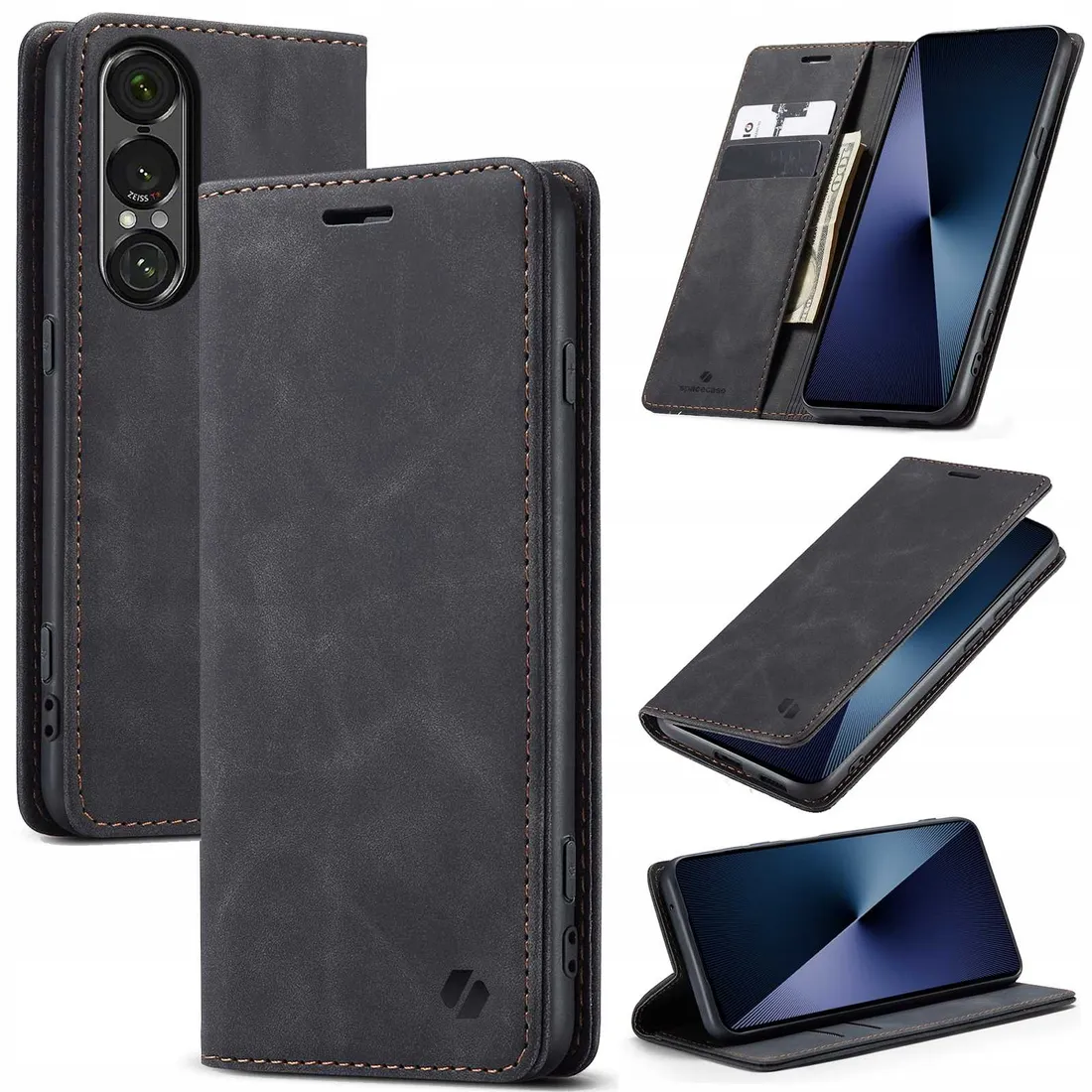 spacecase-wallet-xperia-1-vii-black