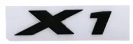 bmw-x1-czarny-matowy-emblemat-logo-napis-naklejka