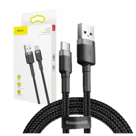 kabel-usb-do-usb-c-baseus-cafule-3a-1m-szaro-czarny