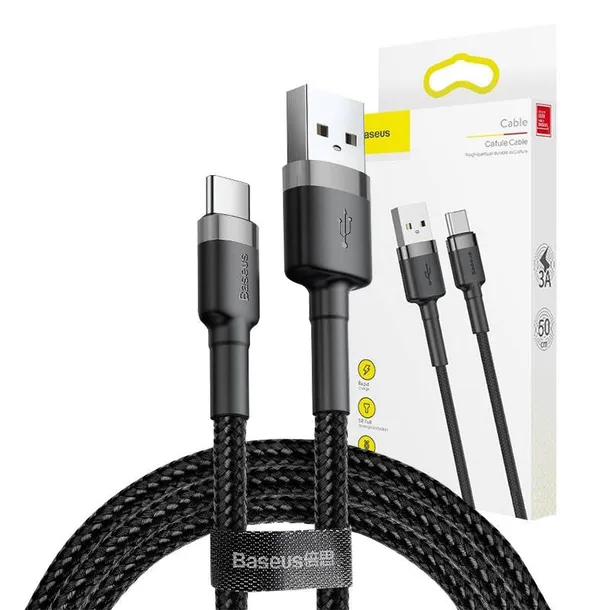 kabel-usb-do-usb-c-baseus-cafule-3a-1m-szaro-czarny-stan-nowy-dlugosc-przewodu-1-m