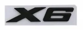 bmw-x6-czarny-matowy-emblemat-logo-napis-naklejka