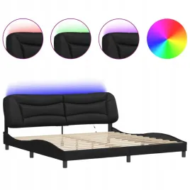 rama-lozka-z-led-czarna-200x200-cm-sztuczna-skora