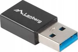adapter-usb-c-3-1-do-usb-a-otg-lanberg-czarny-blyszczacy