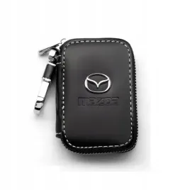 piekne-etui-brelok-na-kluczyki-mazda-chrom-skora
