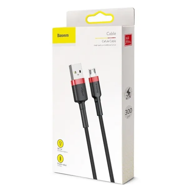 kabel-usb-do-micro-usb-baseus-cafule-2a-3m-czarno-czerwony-stan-nowy-marka-baseus