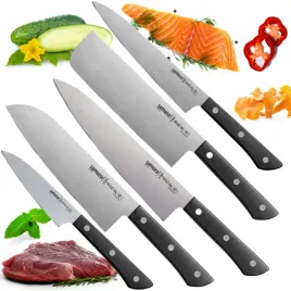 samura-zestaw-5-nozy-noz-szefa-santoku-nakiri-obierania-harakiri-profesiona
