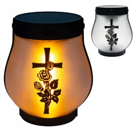 znicz-solarny-led-lampion-na-grob-statuetka-na-cmentarz-roza-krzyz-nagrobny