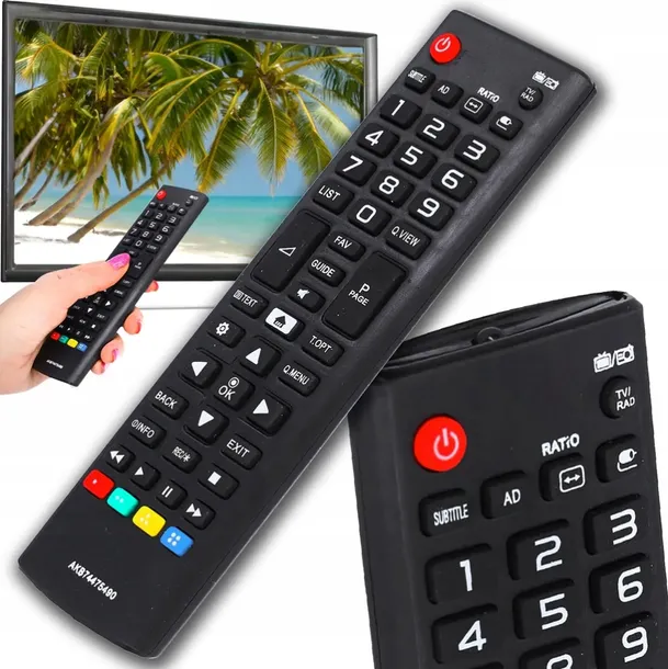 PILOT DO TELEWIZORA LG ZAMIENNIK TV AKB SMART UNIWERSALNY NOWY CZARNY