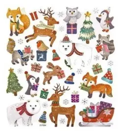 naklejki-zimowe-zwierzaki-38szt