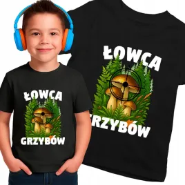 lowca-grzybow-koszulka-dziecieca-na-grzyby-grzybobranie