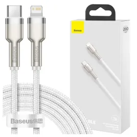 kabel-usb-c-do-lightning-baseus-cafule-pd-20w-2m-bialy