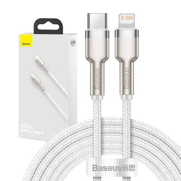 kabel-usb-c-do-lightning-baseus-cafule-pd-20w-2m-bialy-stan-nowy-marka-baseus