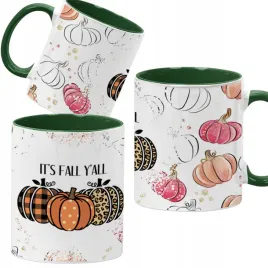 kubek-ciemno-zielony-jesienne-wzory-dynie-cozy-fall-pumpkin-spice