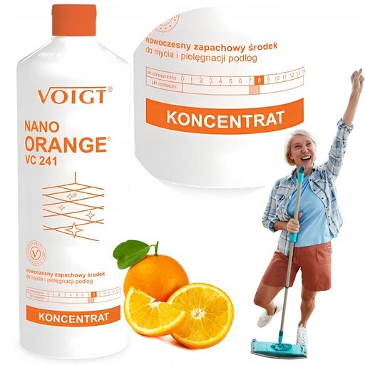 ﻿VOIGT VC 241 NANO ORANGE Wydajny Płyn do Mycia Podłóg Koncentrat 1L-Zdjęcie-0