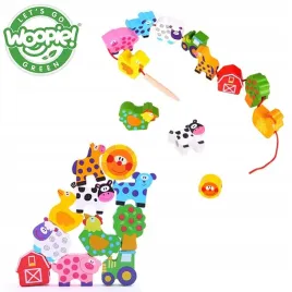 klocki-drewniane-do-nawlekania-woopie-green-zwierzeta-z-farmy-13-szt