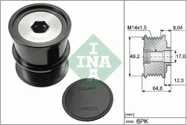 sprzeglo-jednokierunkowe-alternatora-535028410-ina