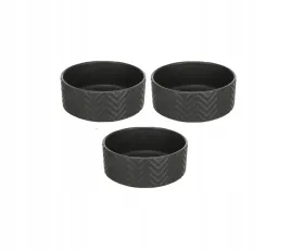 miska-ceramiczna-dla-psa-kot-wode-karme-trixie-09l-16cm-czarna-zestaw-3szt