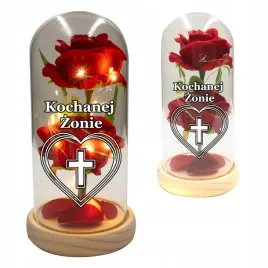 znicz-dla-zony-ukochanej-swiecaca-wieczna-roza-led-w-szkle
