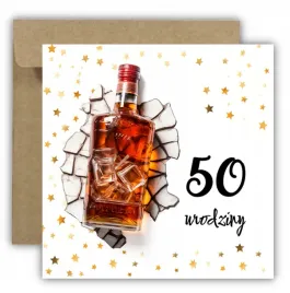 kartka-na-50-urodziny-piecdziesiatke-urodzinowa-z-liczba-whisky-gwiazdki