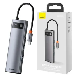 hub-8w1-baseus-metal-gleam-series-usb-c-do-3x-usb-3-0-hdmi-usb-c-pd